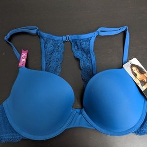 34C APT. 9 Natural Demi Bra Sapphire Blue